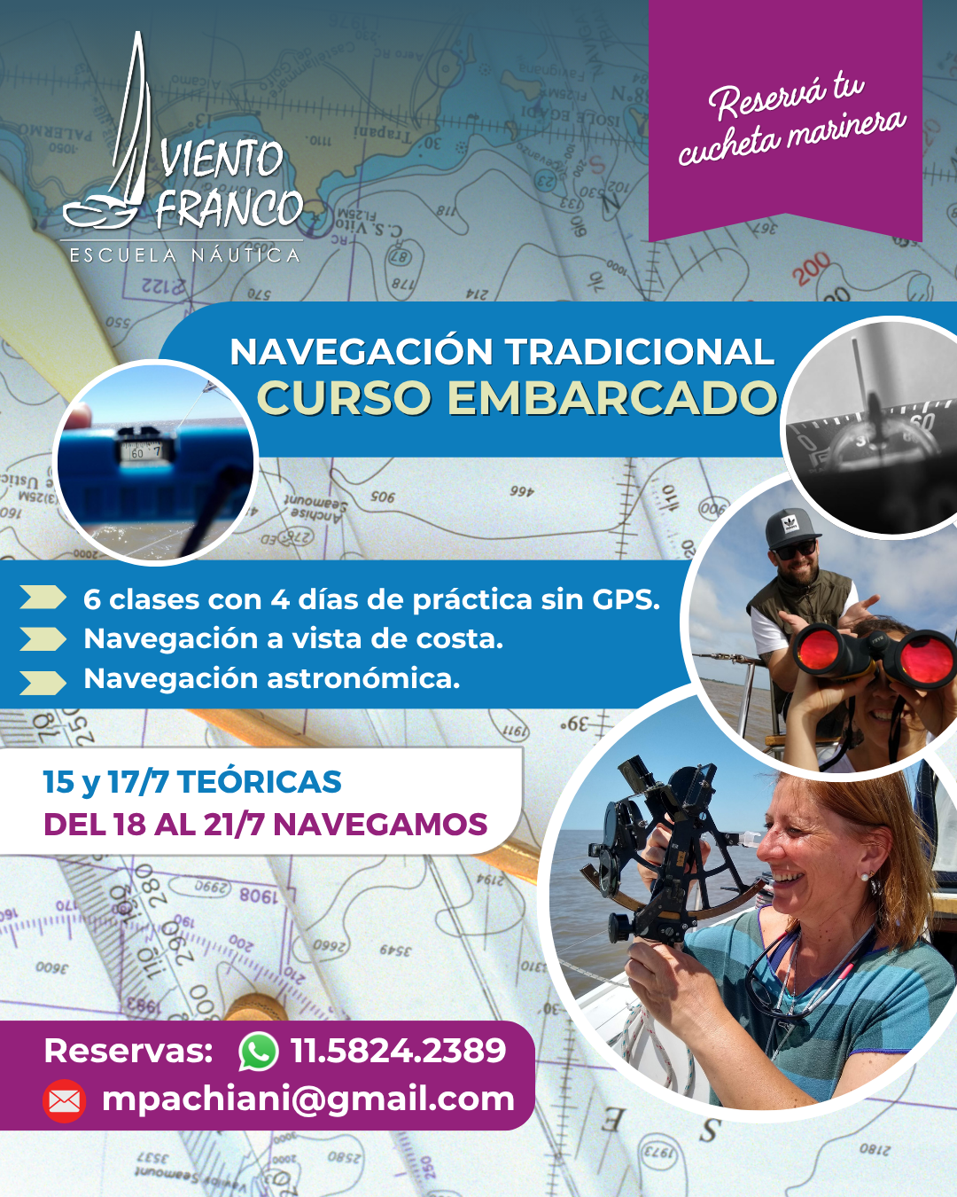 Curso embarcado de navegación tradicional